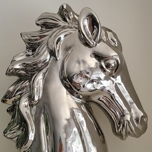 Silver Decor Horse Head